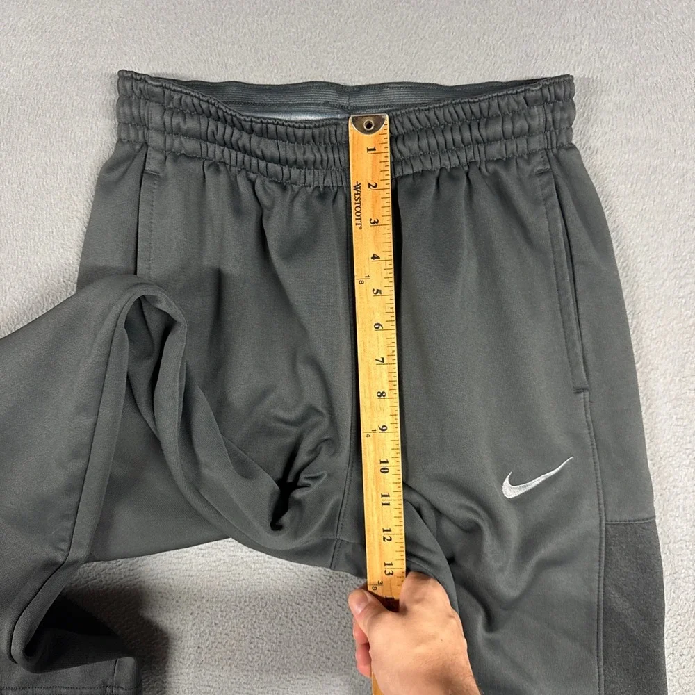 Nike Elite Therma-Fit Pants Mens Medium Grey Basketball Performance Reflective
